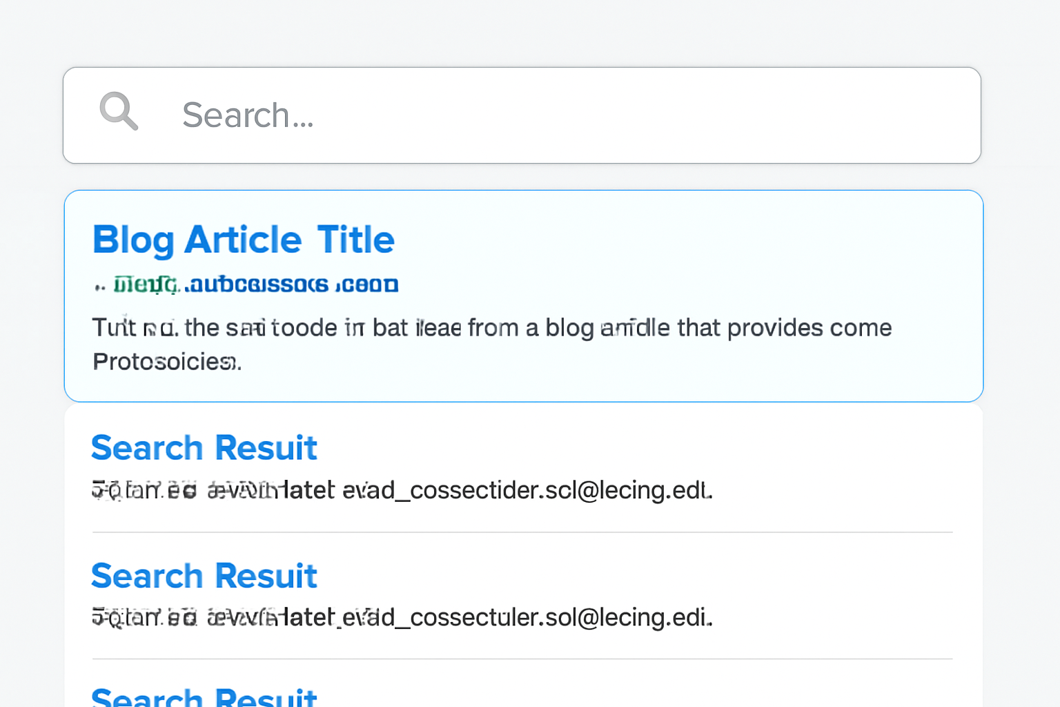 Search result