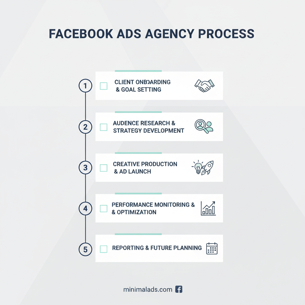 facebook ads agency results and expectations infographic