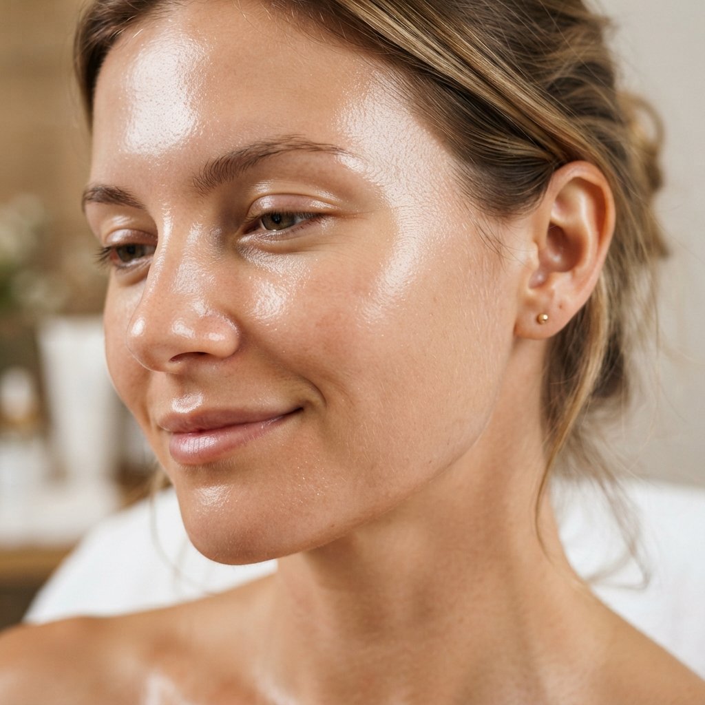Skin after facial treatment