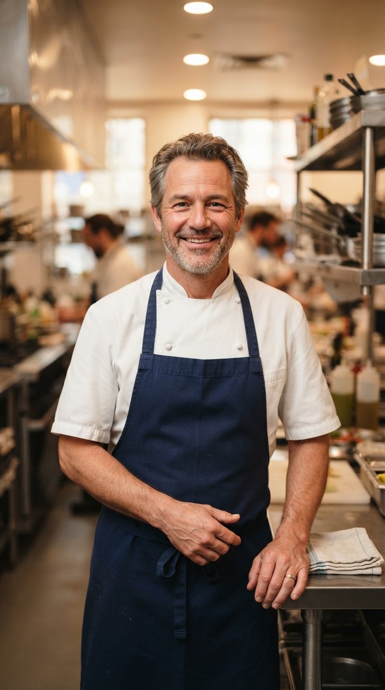 Portrait of the chef at Ember & Oak Kitchen