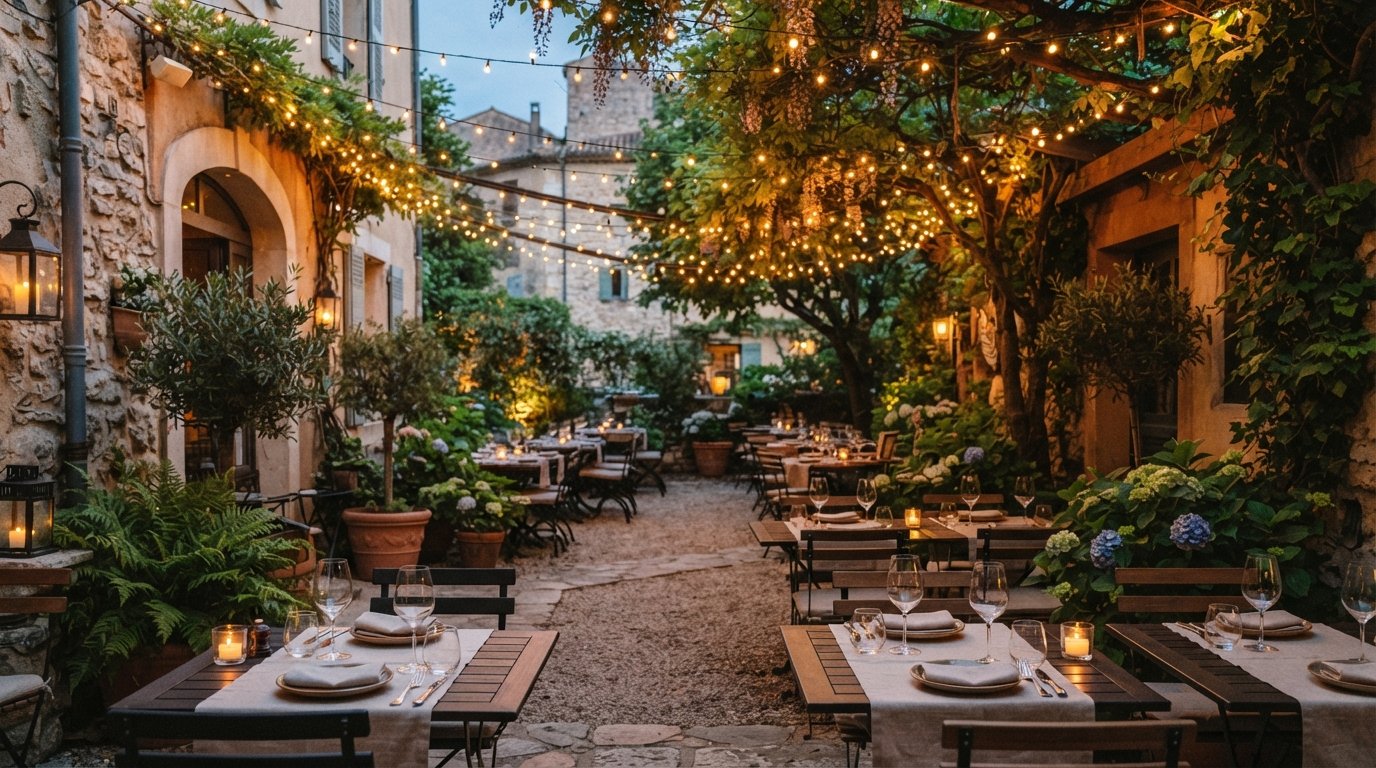 The patio, open seasonally